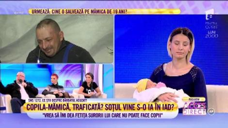 Copila-mămică, traficată de soț?: ”Vrea să îmi dea fetița surorii lui care nu poate face copii”