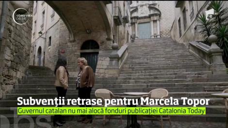 Publicaţia Primei Doamne a Cataloniei, Marcela Topor, a rămas fără subvenţiile Guvernului de la Barcelona
