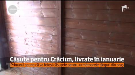 Căsuțe pentru târgul de Crăciun, livrate în ianuarie!