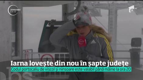 COD PORTOCALIU de VISCOL! Meteorologii avertizează că se poate produce o avalanşă, la munte. Zăpada depăşeşte deja doi metri.