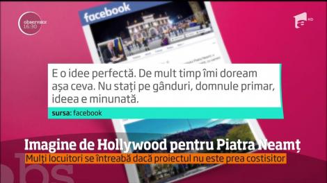Imagine de Hollywood pentru Piatra Neamț. Edilii vrea să scrie numele urbei cât mai sus, să fie văzut de toată lumea