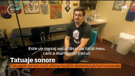 Cea mai nouă modă: tatuajele sonore! Cum arată şi cum pot fi ascultate: "Acesta este un mesaj vocal, lăsat de tatăl meu care a murit"