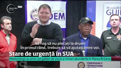 Iarnă grea în mai multe state din Europa. În Olanda trecătorii au fost luaţi pe sus de rafalele puternice de vânt