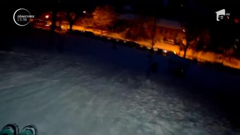 Codul portocaliu de ninsori a avut şi partea lui bună