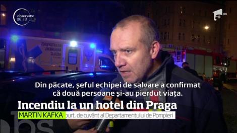 Incendiu devastator la un hotel din Praga