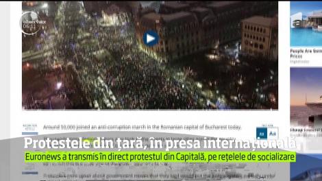 Protestele din România, în presa internaţională