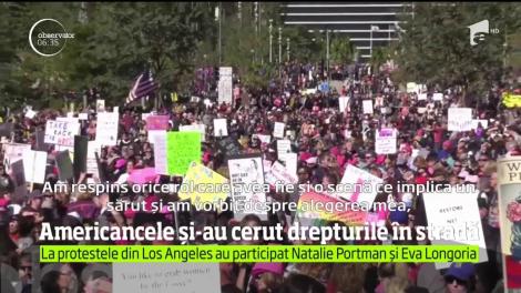 Sute de mii de femei din Statele Unite au scandat în stradă pentru drepturile lor şi au manifestat împotriva lui Donald Trump