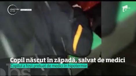 Iarna va dura până în a doua lună de primăvară! O femeie din judeţul Vaslui a născut în zăpadă