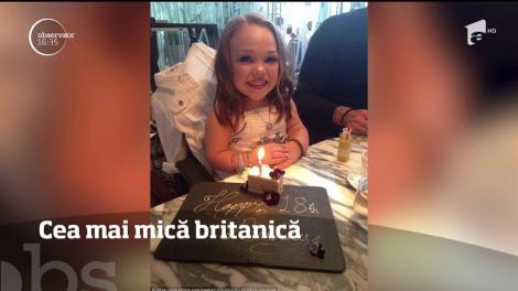 La 19 ani, Georgia are statura unui copil de doi ani! Tânăra  are dureri crunte şi este dependentă de analgezice