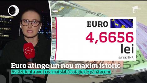 Criza din Guvern zdrobeşte din nou leul. Euro a depăşit 4 lei şi 66 de bani! Cum ne afectează pe noi, românii?