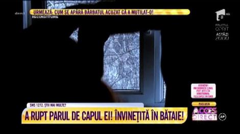 Imaginile măcelului! Desfigurată, umilită și tunsă cheală în fața propriilor copii!