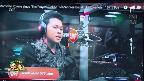 Smiley News! Marcelito Pomoy cântă o melodie a celebrei Celine Dion