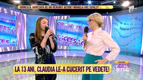La 13 ani, Claudia Vizitiu le-a cucerit pe vedete! S-a împrietenit la cataramă și colaborează cu Andreea Bălan şi Lora