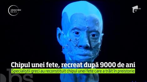 I-au descoperit cadavrul într-o peșteră! Specialiștii greci au recreat chipul unei fete, găsită după 9000 de ani