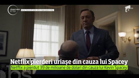 Netflix, pierderi uriașe din cauza lui Kevin Spacey