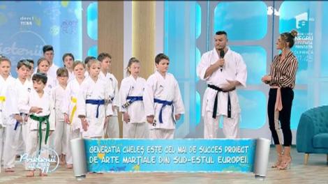 Lecția de karate - tehnici de bază prezentate de frații Cheleș