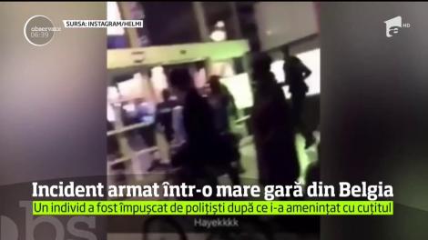 Incident armat într-o mare gară din Belgia