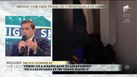 Oana, după ce Viorel s-a baricadat în apartament: "Eu nu l-am umilit. Mulţi îşi doresc hainele lui"