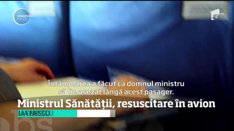 Florian Bodog, Ministrul Sănătăţii a salvat viața unui bărbat de 42 de ani în avion