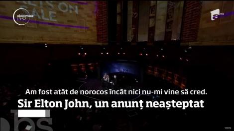 Elton John a făcut un anunţ neaşteptat. Şi deloc plăcut pentru fanii lui