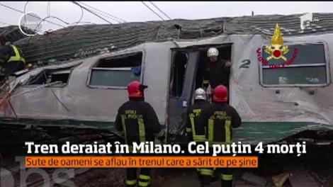 Clipe dramatice în Italia! 4 oameni au murit într-un grav accident feroviar