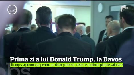 Donald Trump nu a avut niciun moment de odihnă în prima zi petrecută la Forumul Economic Mondial de la Davos