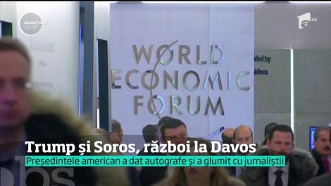 Donald Trump s-a purtat ca un star rock la forumul economic de la Davos