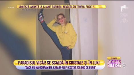 Paradisul Vicăi Blochina! Se scaldă în cristale și în lux!