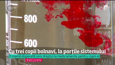 O mamă cere cu disperare dreptul la medicamente pentru copiii ei