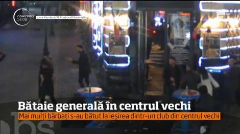 S-au împărţit pumni, în centrul Capitalei