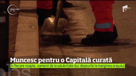 Când oraşul doarme, gunoierii muncesc!