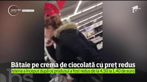 Bătaie, în Franța, pe crema de ciocolată cu preț redus