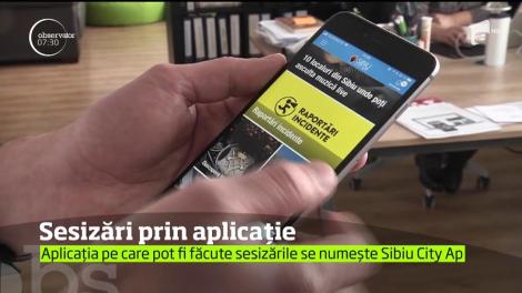 Sesizări prin aplicație! O groapă de pe drum, un semafor defect sau un bec ars, toate aceste problemele pot ajunge direct la primăria din Sibiu