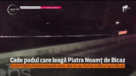 Cade podul care leagă Piatra Neamț de Bicaz