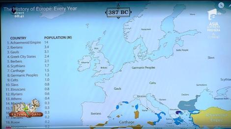Harta care îți arată cum a evoluat Europa, din anul 400 Î.H până-n prezent: "Existam și noi, undeva p-aici"