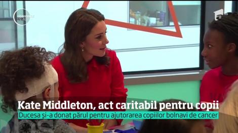 Ducesa de Cambridge, act caritabil pentru copii