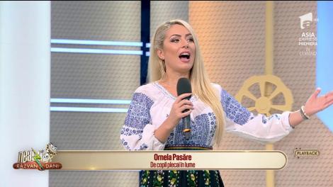 Ornela Pasăre cântă melodia "De copil plecat în lume"