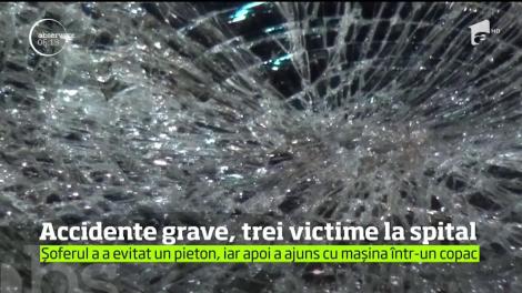 Accidente în lanţ pe şoselele din judeţul Bistriţa Năsăud
