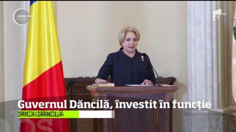 Membrii Guvernului condus de Viorica Dăncilă au depus jurământul de credinţă, la Palatul Cotroceni