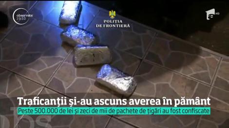 O bandă de traficanţi din Constanța și-au ascuns averea în pământ