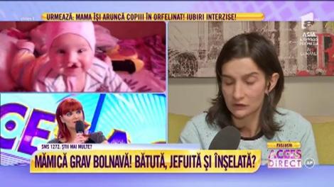 Elena, mama Lăcrămioarei, explică motivul abandonării în orfelinat: "S-a născut cu o malformație la gură"