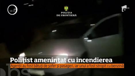 Un poliţist de frontieră din Maramureş a fost stropit cu benzină şi ameninţat că i se va da foc de nişte traficanţi pe care i-a oprit în trafic