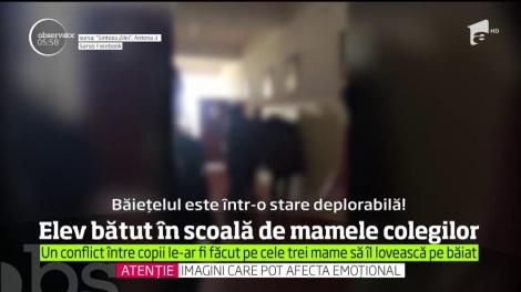 Imagini şocante, într-o şcoală din Constanţa! Un elev de 14 ani a fost bătut cu pumnii şi picioarele de mamele colegilor, până a ajuns la spital. Directoarea școlii a ascuns tot! (VIDEO)