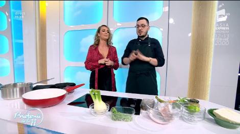 Chef Mihai Toader a gătit "Doradă cu piure de ţelină"