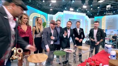 NEATZA LA 10 ANI! Florin Ristei, Horia Brenciu, Jeremy Ragsdale şi Cătălin Oprişan s-au întrecut într-un concurs de făcut torturi!