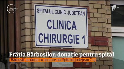 "Frăţia Bărboşilor", donație importantă pentru Secţia de Arşi a Spitalului Judeţean Cluj