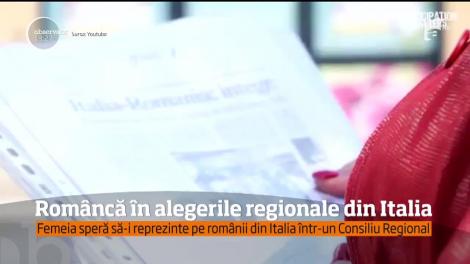 Veste bună pentru românii din Italia. Ea este femeie care le-ar putea reprezenta interesele. Leontina are 59 de ani