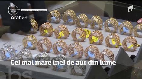 N-ai văzut așa ceva în viața ta. Cum arată cel mai mare inel de aur din lume. Cântăreşte 64 de kilograme!