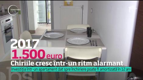 Preţurile chiriilor au explodat în ultimul an