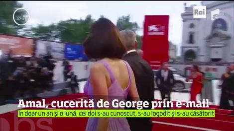 Pentru prima dată în 5 ani, George Clooney a povestit în faţa camerelor cum şi-a cunoscut soţia